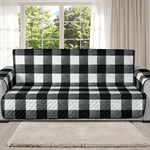 Black and White Buffalo Check Furniture Slipcovers Large Pattern