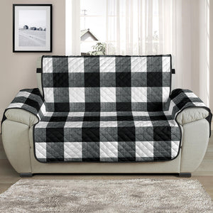 Black and White Buffalo Check Furniture Slipcovers Large Pattern