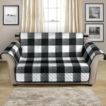 Black and White Buffalo Check Furniture Slipcovers Large Pattern