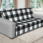 Black and White Buffalo Check Furniture Slipcovers Large Pattern