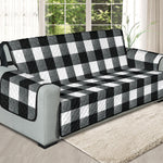 Black and White Buffalo Check Furniture Slipcovers Large Pattern