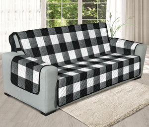 Black and White Buffalo Check Furniture Slipcovers Large Pattern