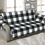 Black and White Buffalo Check Furniture Slipcovers Large Pattern