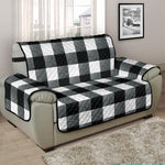 Black and White Buffalo Check Furniture Slipcovers Large Pattern