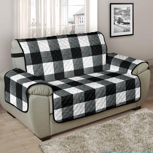 Black and White Buffalo Check Furniture Slipcovers Large Pattern