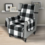 Black and White Buffalo Check Furniture Slipcovers Large Pattern