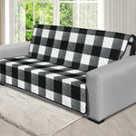 Black and White Buffalo Check Furniture Slipcovers Large Pattern