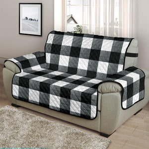 Black and White Buffalo Check Furniture Slipcovers Large Pattern