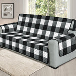 Black and White Buffalo Check Furniture Slipcovers Large Pattern