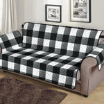 Black and White Buffalo Check Furniture Slipcovers Large Pattern