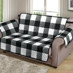 Black and White Buffalo Check Furniture Slipcovers Large Pattern