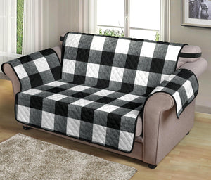 Black and White Buffalo Check Furniture Slipcovers Large Pattern