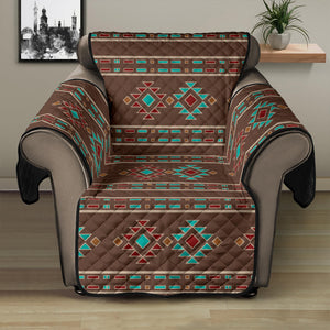 Southwestern Pattern Furniture Slipcovers In Dark Brown