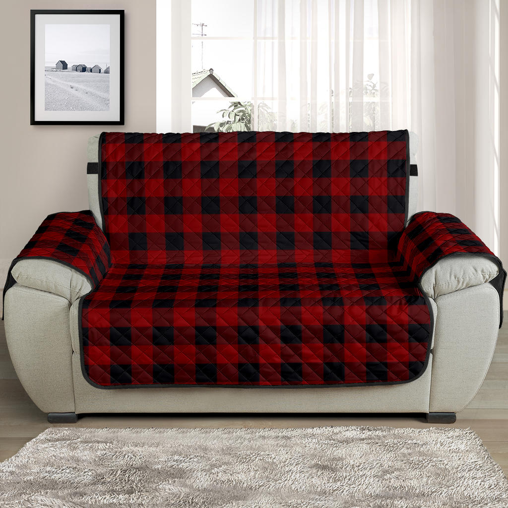 Red and Black Buffalo Plaid Furniture Slipcovers