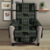Green and Black Plaid Bear Patchwork Furniture Slipcovers