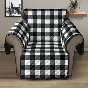 Black and White Buffalo Check Furniture Slipcover Protectors Small Pattern