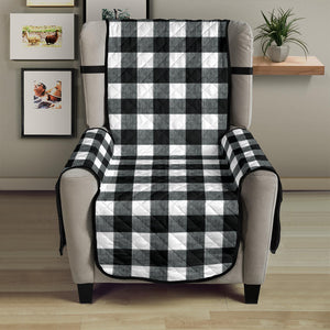 Black and White Buffalo Check Furniture Slipcover Protectors Small Pattern