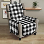 Black and White Buffalo Plaid Furniture Slipcovers - RusticDecorShop