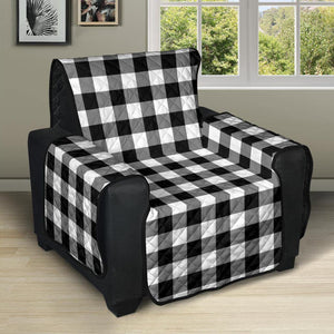 Black and White Buffalo Plaid Furniture Slipcovers - RusticDecorShop