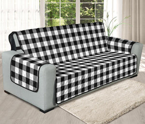 Black and White Buffalo Plaid Furniture Slipcovers - RusticDecorShop