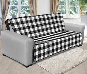 Black and White Buffalo Plaid Furniture Slipcovers - RusticDecorShop