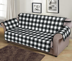 Black and White Buffalo Check Furniture Slipcover Protectors Small Pattern