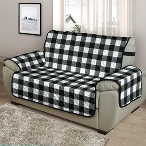 Black and White Buffalo Check Furniture Slipcover Protectors Small Pattern