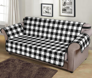 Black and White Buffalo Plaid Furniture Slipcovers - RusticDecorShop