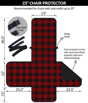 Red and Black Buffalo Plaid Furniture Slipcovers