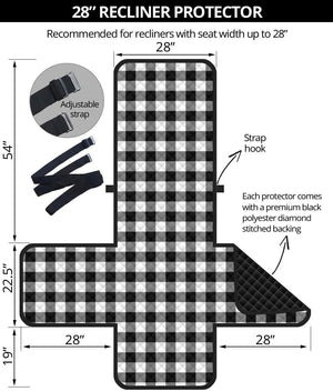 Black and White Buffalo Plaid Furniture Slipcovers - RusticDecorShop