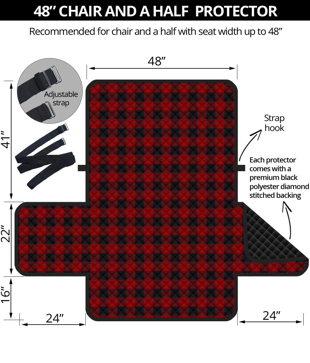 Red and Black Buffalo Plaid Furniture Slipcovers